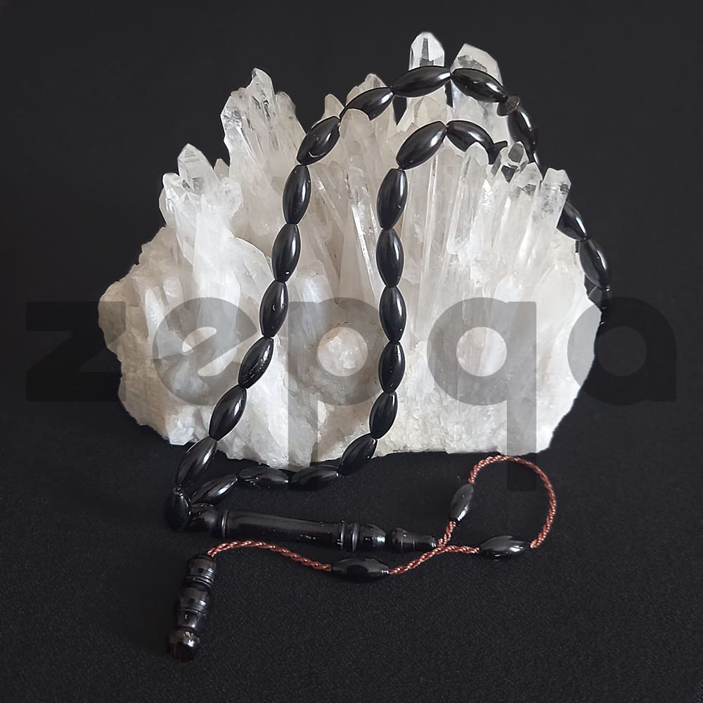 Arpa Kesim Kuka Ahşap Siyah Tesbih